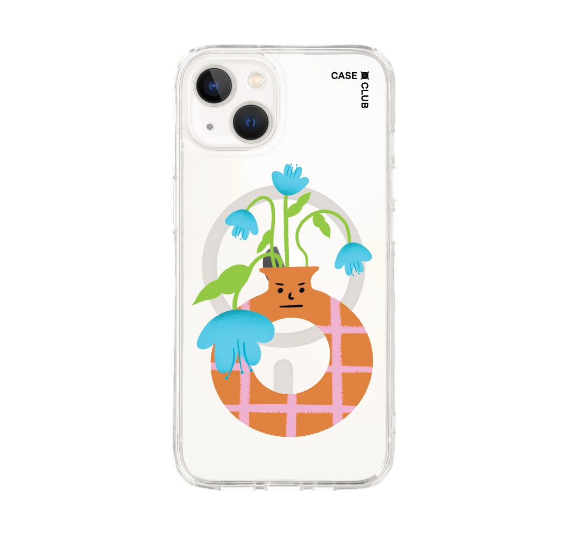 แจกันมินิมอลสีส้ม